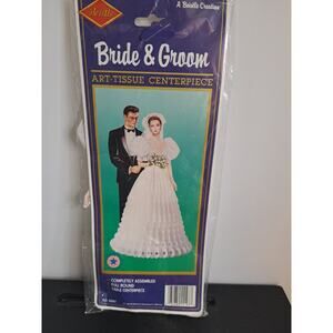 Beistle Bride and Groom Center piece decoration 1990